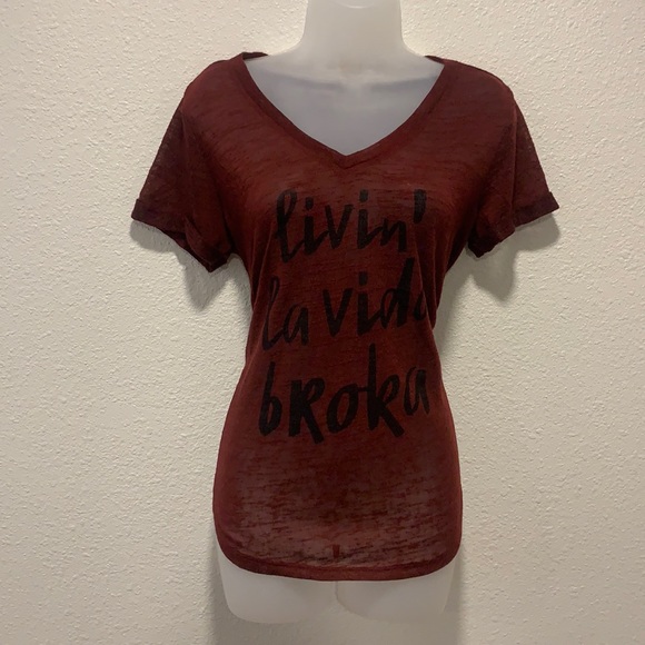 Wound Up Tops - Wound Up Red Blouse Size L (11-13)